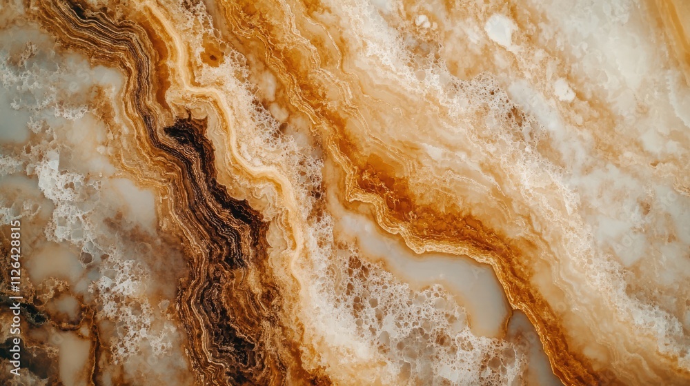 Elegant marble surface showcasing intricate patterns with rich brown and cream hues, ideal for interior design and luxury decor. Elegant marble surface showcasing intricate patterns with rich brown and cream hues, ideal for interior design and luxury decor.