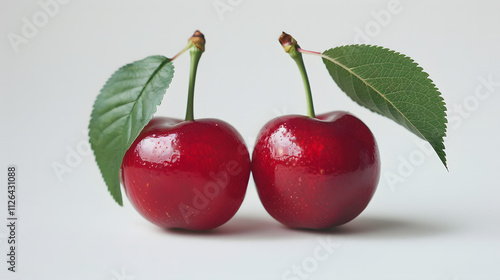 Wallpaper Mural cherries on a white background Torontodigital.ca