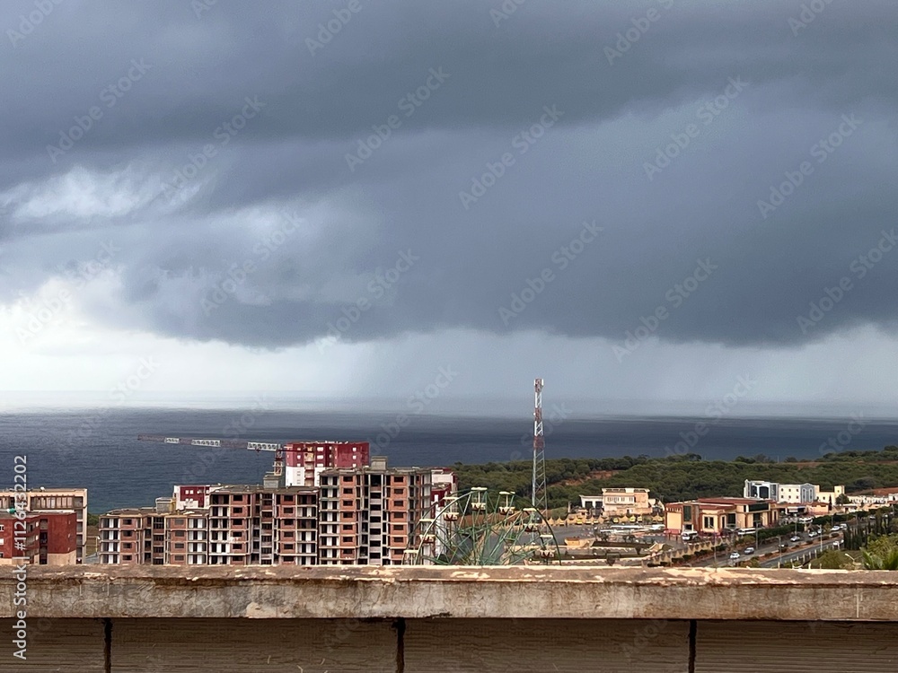 Fototapeta premium storm over the city