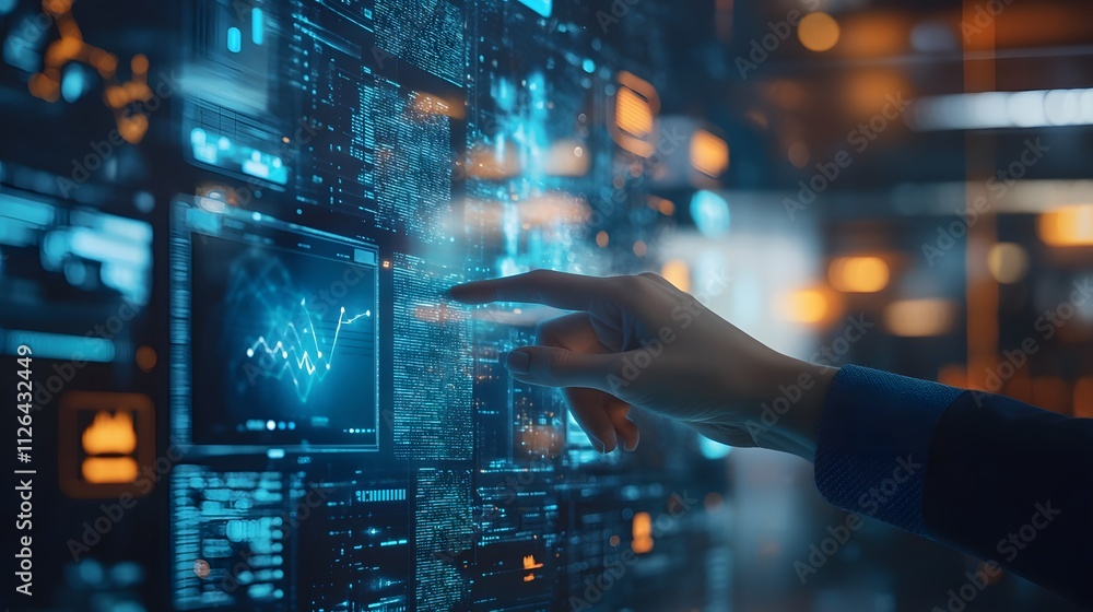 37. A person analyzing an online news website with visible ad placements and metrics 37. A person analyzing an online news website with visible ad placements and metrics