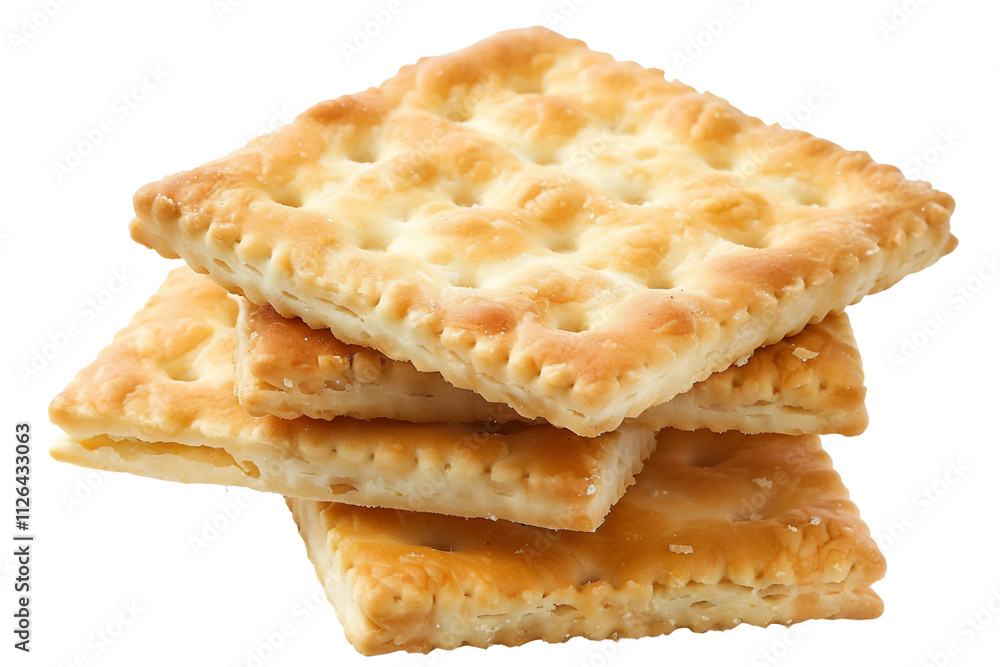 Savory butter cracker isolated on transparent background Savory butter cracker isolated on transparent background