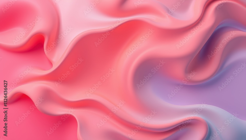 Obraz premium Abstract Pink and Purple Fluid Wave Design