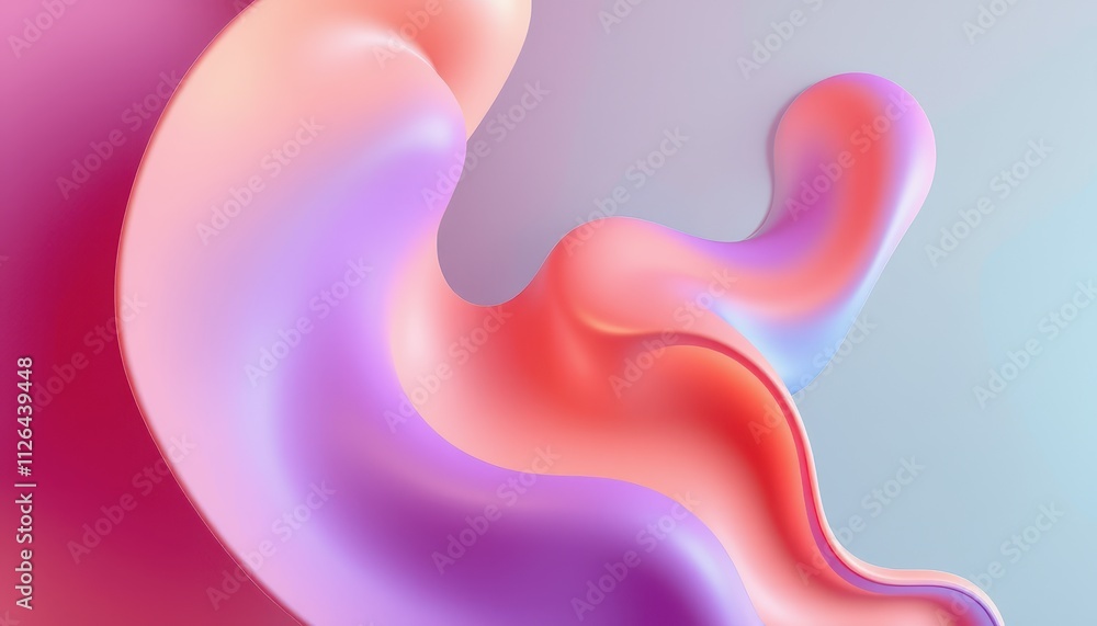 Abstract Pink Purple Fluid Forms Swirling Design Abstract Pink Purple Fluid Forms Swirling Design
