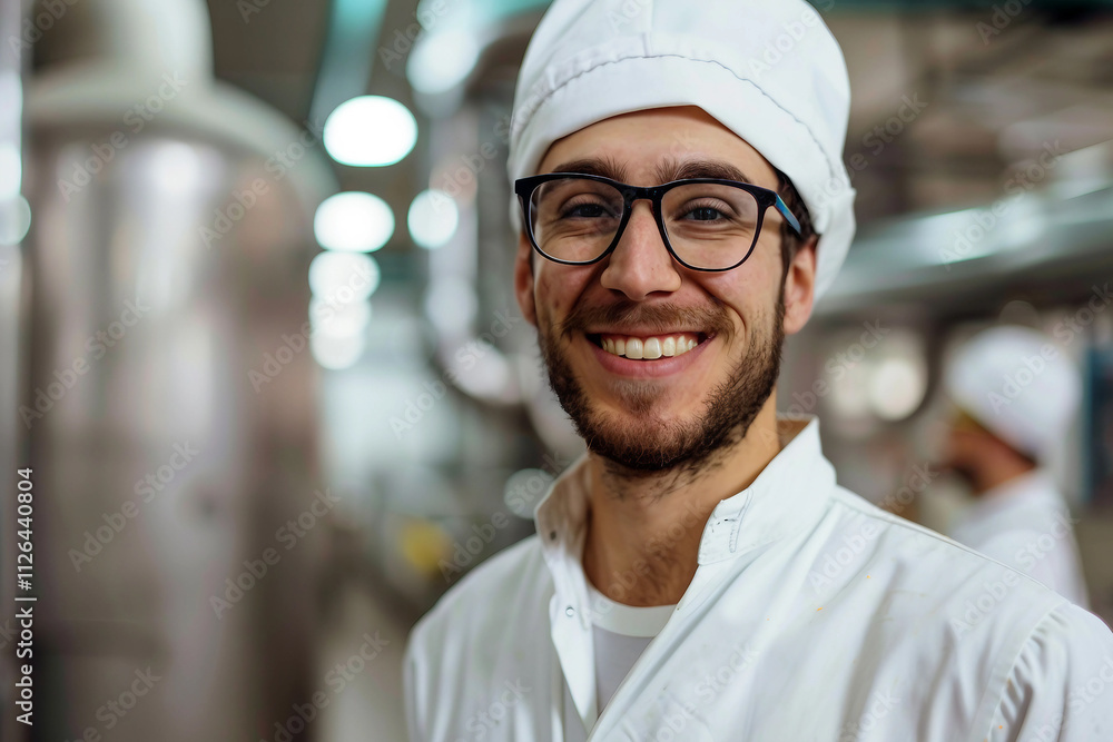 Quality control specialist examining food generative ai Quality control specialist examining food generative ai