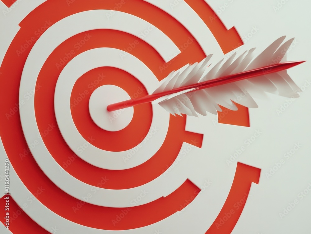 target with arrow hitting the center for success and achievement target with arrow hitting the center for success and achievement