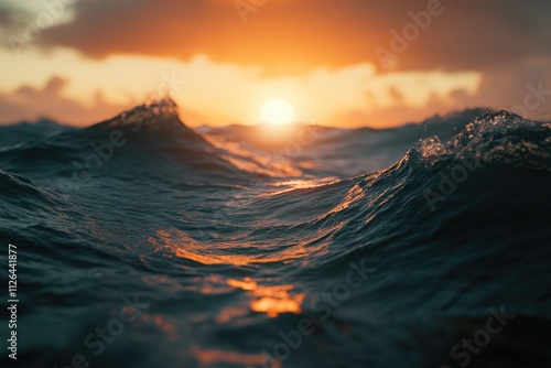 powerful ocean wave crashes against the rocky shore, capturing nature's raw strength and energy. The dramatic movement symbolizes resilience, change, and the unstoppable force of nature