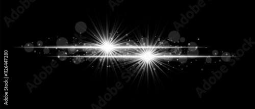 White glow. Shining, illumination, particles, radiance, bokeh, shimmer, brilliance, light streaks, energy, magic, elegance, celestial, abstract, festive, decoration, sparkling, luxurious, luminous