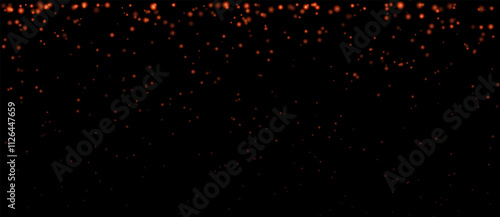Golden particle effect set. Cascading pink particles, glowing dots, and soft shimmering highlights create a magical and festive atmosphere, ideal for decorative, celebratory, or dreamy designs.