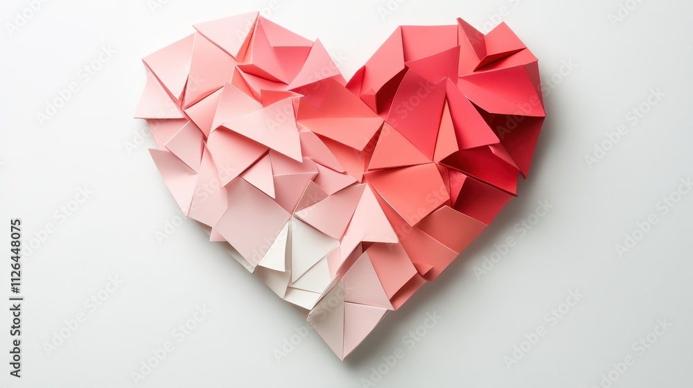 Heart paper pink, red and white symbols of love template for Happy Mother's or Valentine's Day greeting card design,wedding,romantic banner,products showcase concept. Heart paper pink, red and white symbols of love template for Happy Mother's or Valentine's Day greeting card design,wedding,romantic banner,products showcase concept.