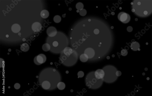 White bokeh effect. Soft glowing circles, blurred highlights, and overlapping light dots create an atmospheric and dreamy effect, perfect for elegant, festive, or abstract designs.