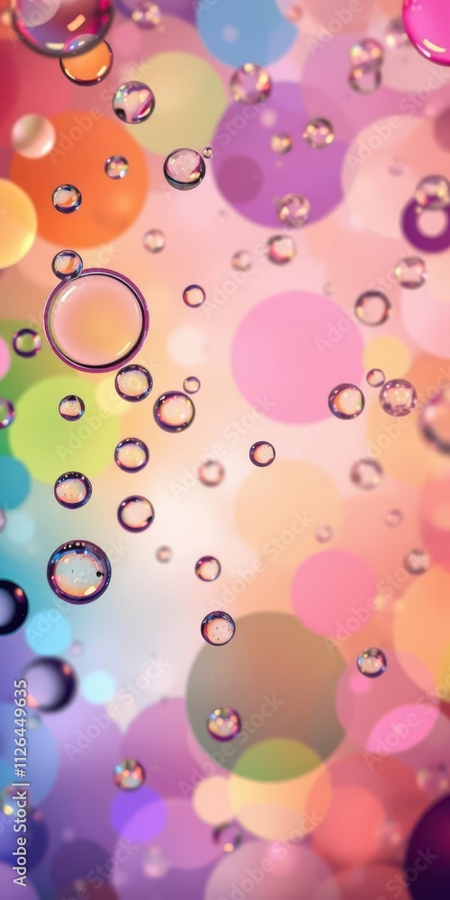 Abstract water bubbles in various colors blending together creating a vibrant and mesmerizing background, artistic Abstract water bubbles in various colors blending together creating a vibrant and mesmerizing background, artistic