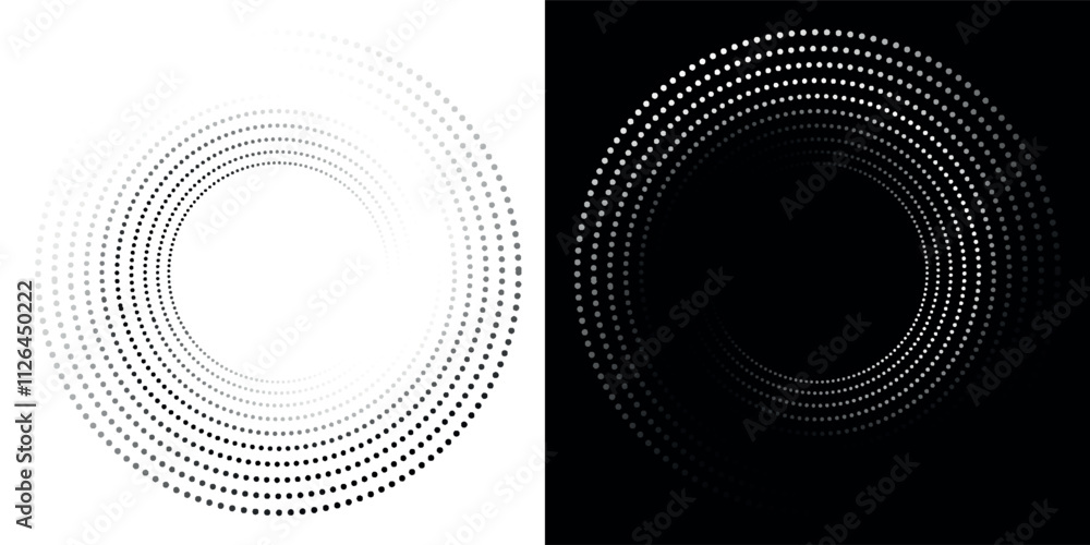 Blue abstract background with glowing circles. Swirl circular lines pattern. Geometric spiral. Twirl element. Modern graphic desi Blue abstract background with glowing circles. Swirl circular lines pattern. Geometric spiral. Twirl element. Modern graphic desi