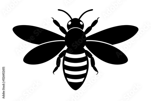 bee Insect Vector silhouette design