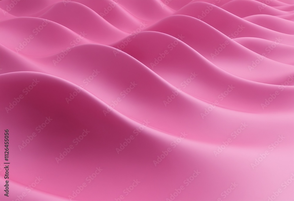 Fototapeta premium Pink wave 3d abstract background