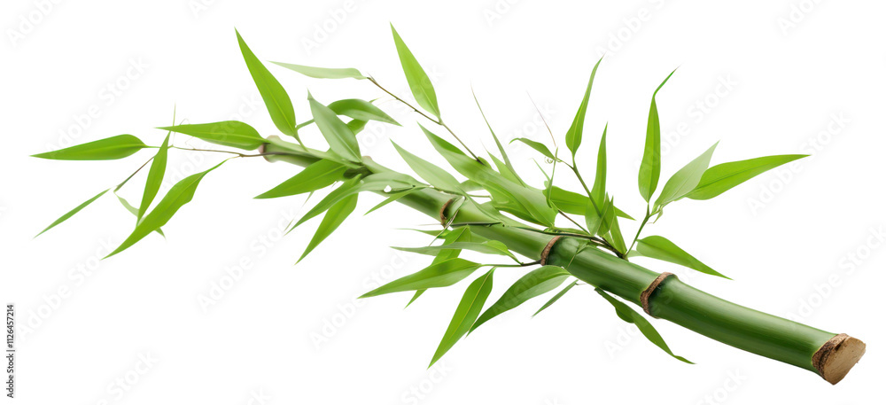 Fototapeta premium PNG Chinese bamboo plant freshness.