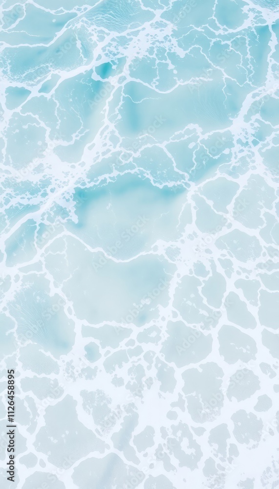 Obraz premium A close-up shot of ocean waves, showcasing the beautiful blue water and white foam. Perfect for backgrounds, textures, and marine-themed designs.