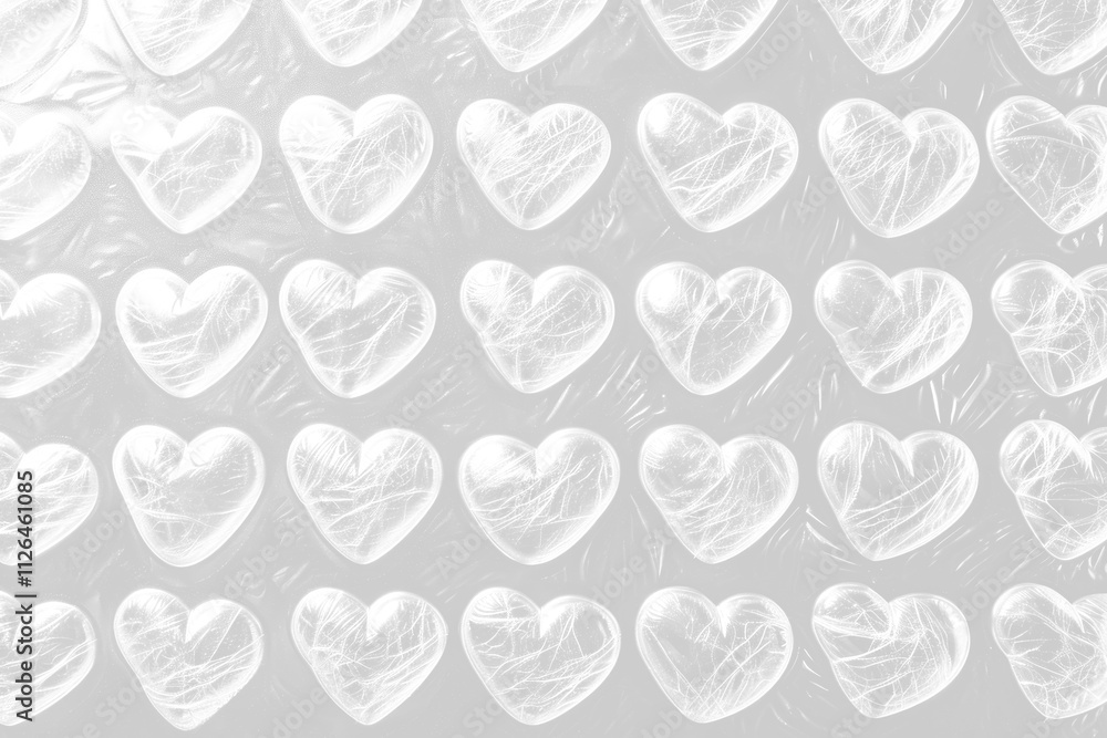 Fototapeta premium Patterned heart black white png texture overlay, transparent background