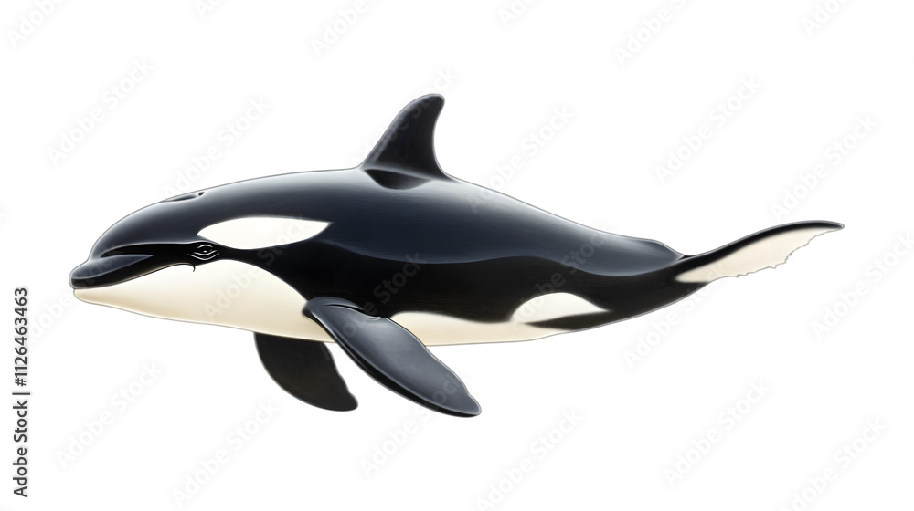 Obraz premium Dolphin isolated on transparent background, cutout