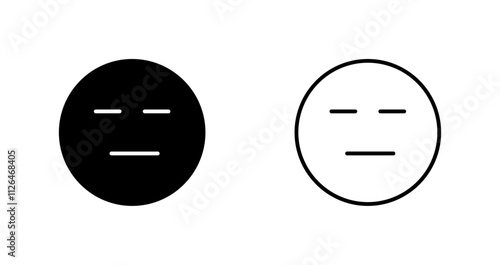 Neutral Face Icon Design
