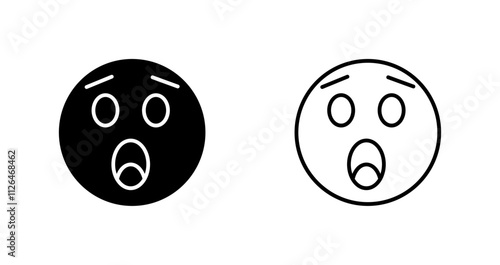 Astonished Face Icon Design