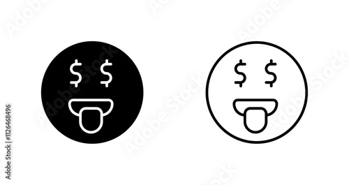 Money Mouth Face Icon Design