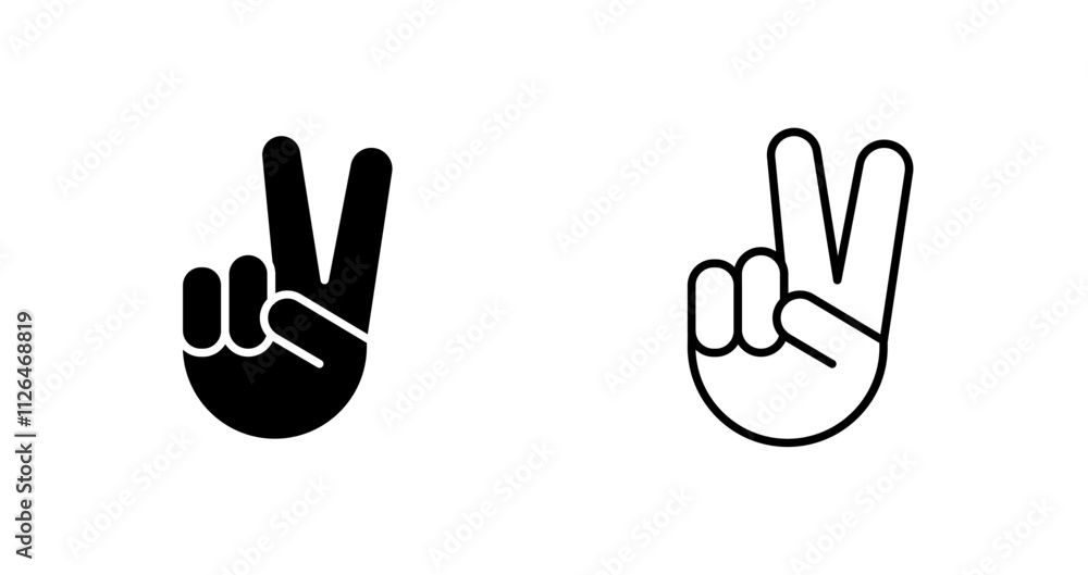 Victory Hand Icon Design Victory Hand Icon Design
