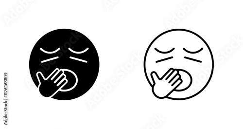 Yawning Face Icon Design
