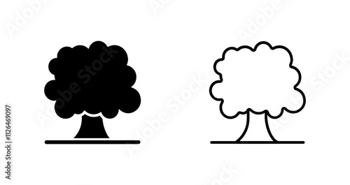 Deciduous Tree Icon Design