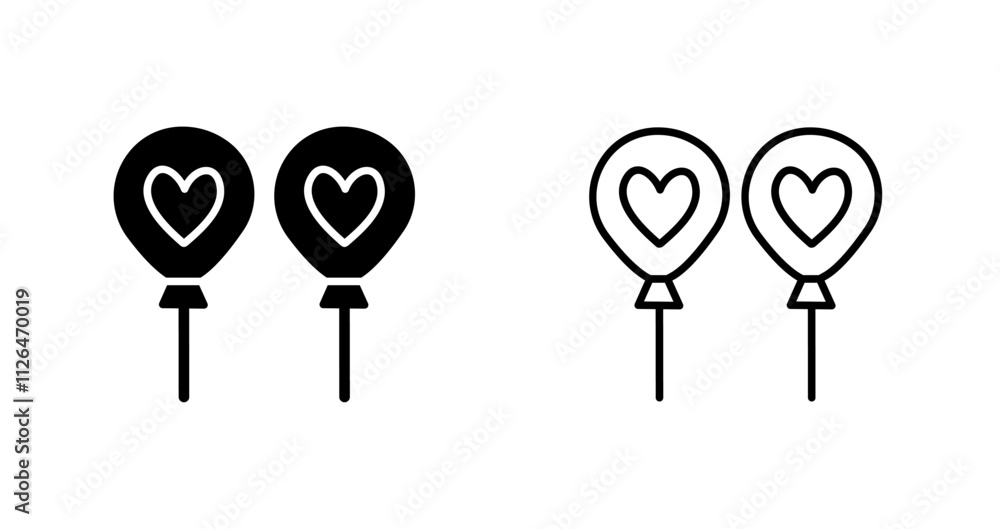 Balloons Icon Design Balloons Icon Design