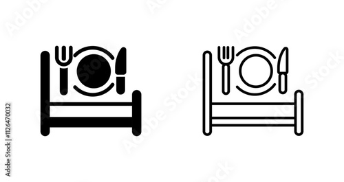 Breakfast in Bed Icon Design