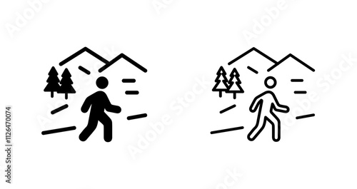 Nature Walk Icon Design