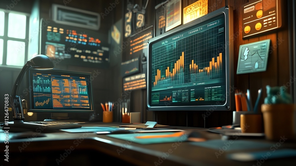 Stylish Animated Charts and Graphs with High Detail for Data Visualization Stylish Animated Charts and Graphs with High Detail for Data Visualization