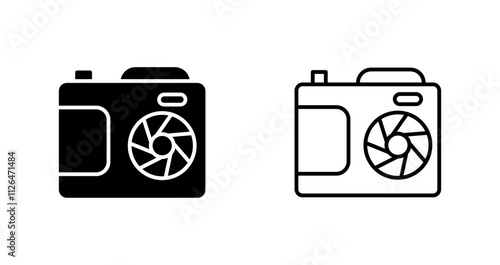 Camera Lenses Icon Design