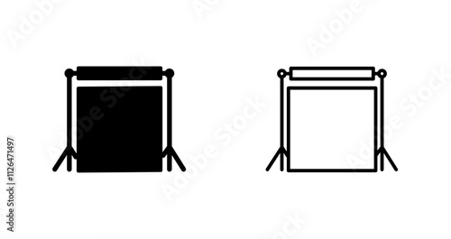 Photography Backdrops Icon Design