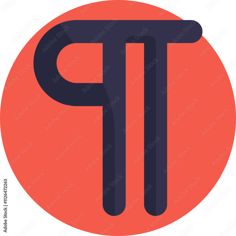 Fototapeta premium The paragraph symbol (¶) represents paragraph formatting tools within a text editor, allowing users to manage text flow, line breaks, and paragraph alignment.