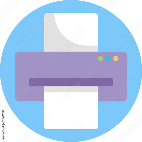 A simple printer symbol, representing the action of printing the document or content.