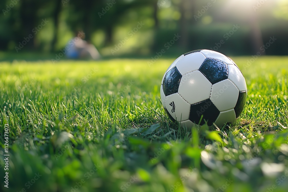 Fototapeta premium Experience the soccer wherever it moves on a mobile device. Generative Ai