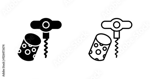 Wine Cork Icon Design