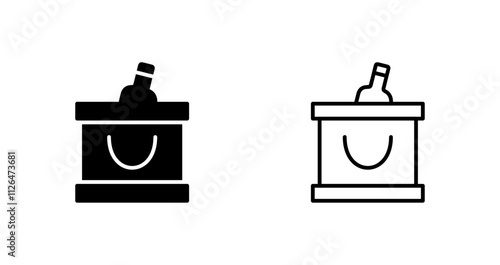 Wine Cooler Icon Design