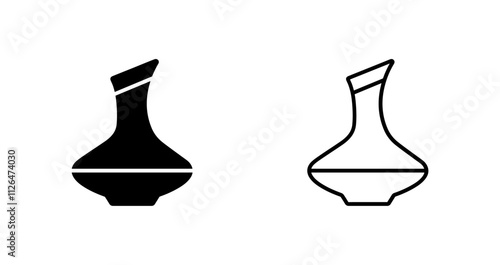 Wine Decanter Icon Design