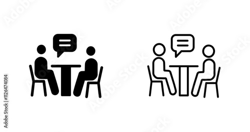 News Interview Icon Design