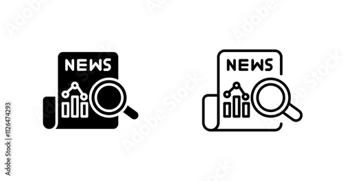 News Analysis Icon Design