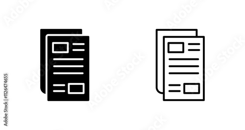 Newspaper Icon Design