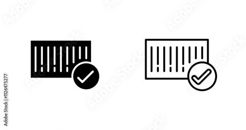 Barcode Check-in Icon Design