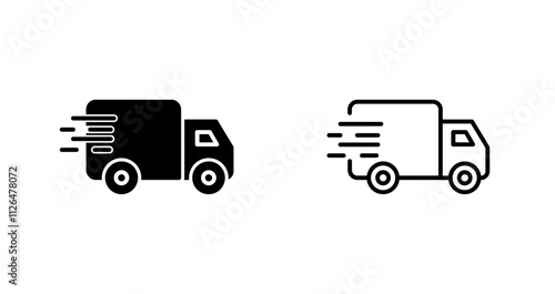 Delivery Truck Icon Design