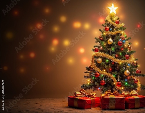 christmas tree with presents