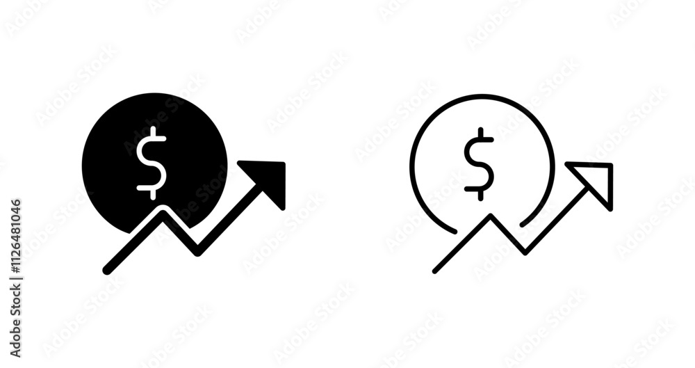 Money Growth Icon Design Money Growth Icon Design