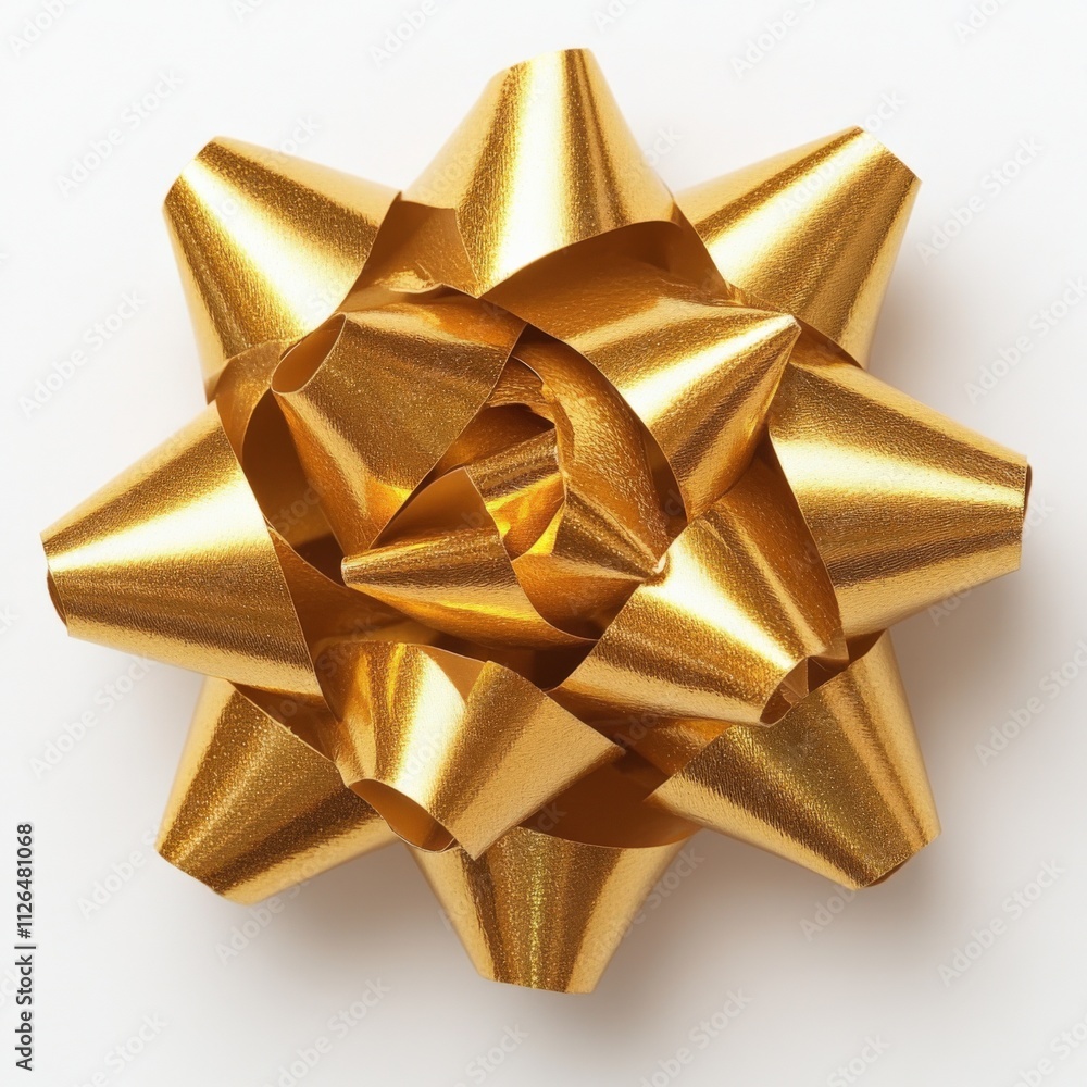 gold gift bow for festive occasions and celebrations