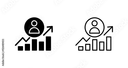 Career Growth Icon Design