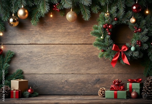 christmas tree and decorations